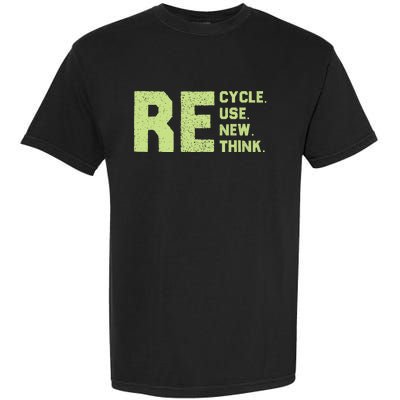 Recycle Use New Think Earth Day Garment-Dyed Heavyweight T-Shirt