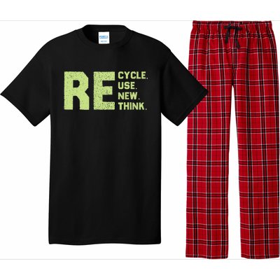 Recycle Use New Think Earth Day Pajama Set