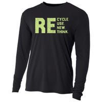 Recycle Use New Think Earth Day Cooling Performance Long Sleeve Crew