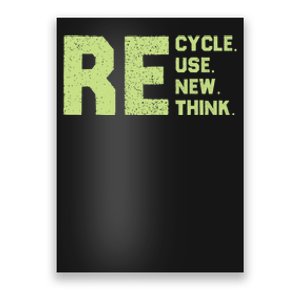 Recycle Use New Think Earth Day Poster