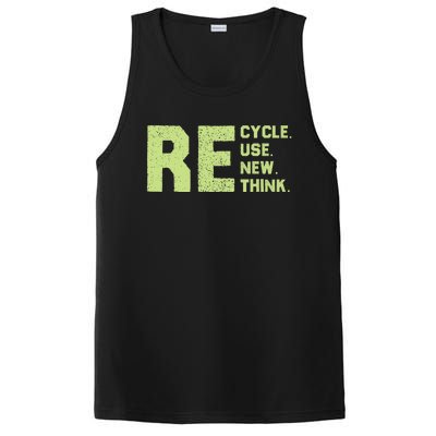 Recycle Use New Think Earth Day PosiCharge Competitor Tank