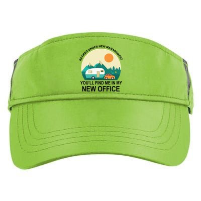 Retired Under New Management You'll Find Me In My New Office Adult Drive Performance Visor