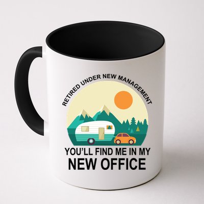 Retired Under New Management You'll Find Me In My New Office Mug