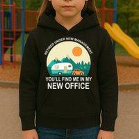 Retired Under New Management You'll Find Me In My New Office Kids Hoodie