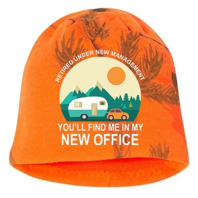 Retired Under New Management You'll Find Me In My New Office Kati - Camo Knit Beanie