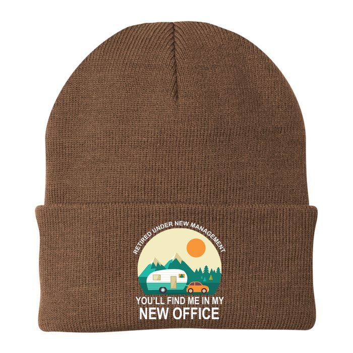 Retired Under New Management You'll Find Me In My New Office Knit Cap Winter Beanie