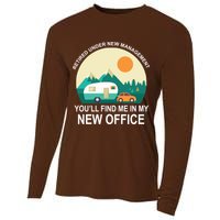Retired Under New Management You'll Find Me In My New Office Cooling Performance Long Sleeve Crew