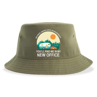 Retired Under New Management You'll Find Me In My New Office Sustainable Bucket Hat