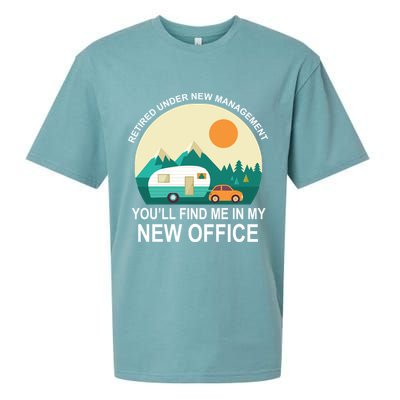 Retired Under New Management You'll Find Me In My New Office Sueded Cloud Jersey T-Shirt
