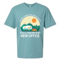 Retired Under New Management You'll Find Me In My New Office Sueded Cloud Jersey T-Shirt
