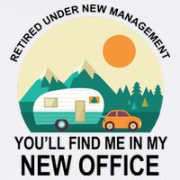 Retired Under New Management You'll Find Me In My New Office Garment-Dyed Sweatshirt