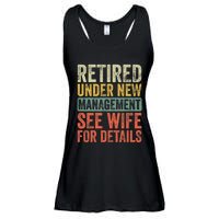 Retired Under New Management See Wife For Details Retirement Ladies Essential Flowy Tank