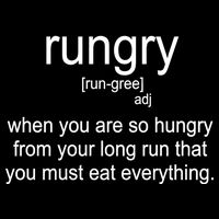 Rungry Definition Funny Drawstring Bag