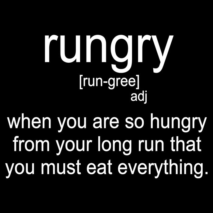 Rungry Definition Funny Drawstring Bag