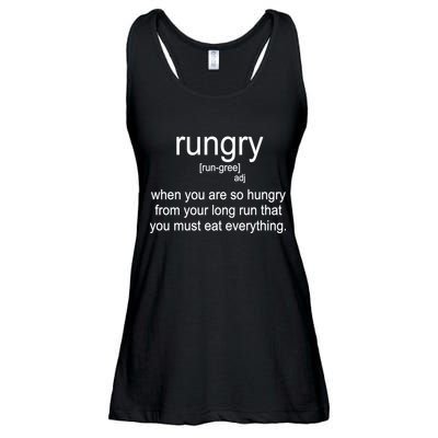 Rungry Definition Funny Ladies Essential Flowy Tank