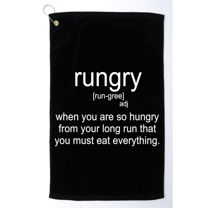 Rungry Definition Funny Golf Towel