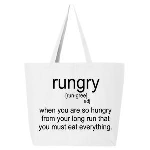 Rungry Definition Funny 25L Jumbo Tote