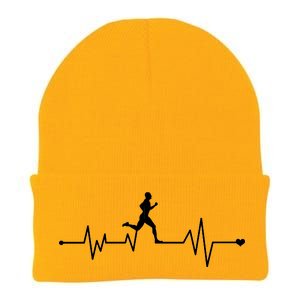 Runner Heartbeat Pulse Knit Cap Winter Beanie