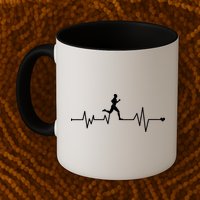 Runner Heartbeat Pulse Mug