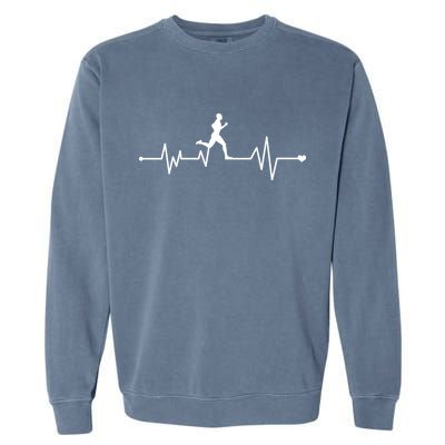 Runner Heartbeat Pulse Garment-Dyed Sweatshirt