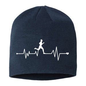 Runner Heartbeat Pulse Sustainable Beanie