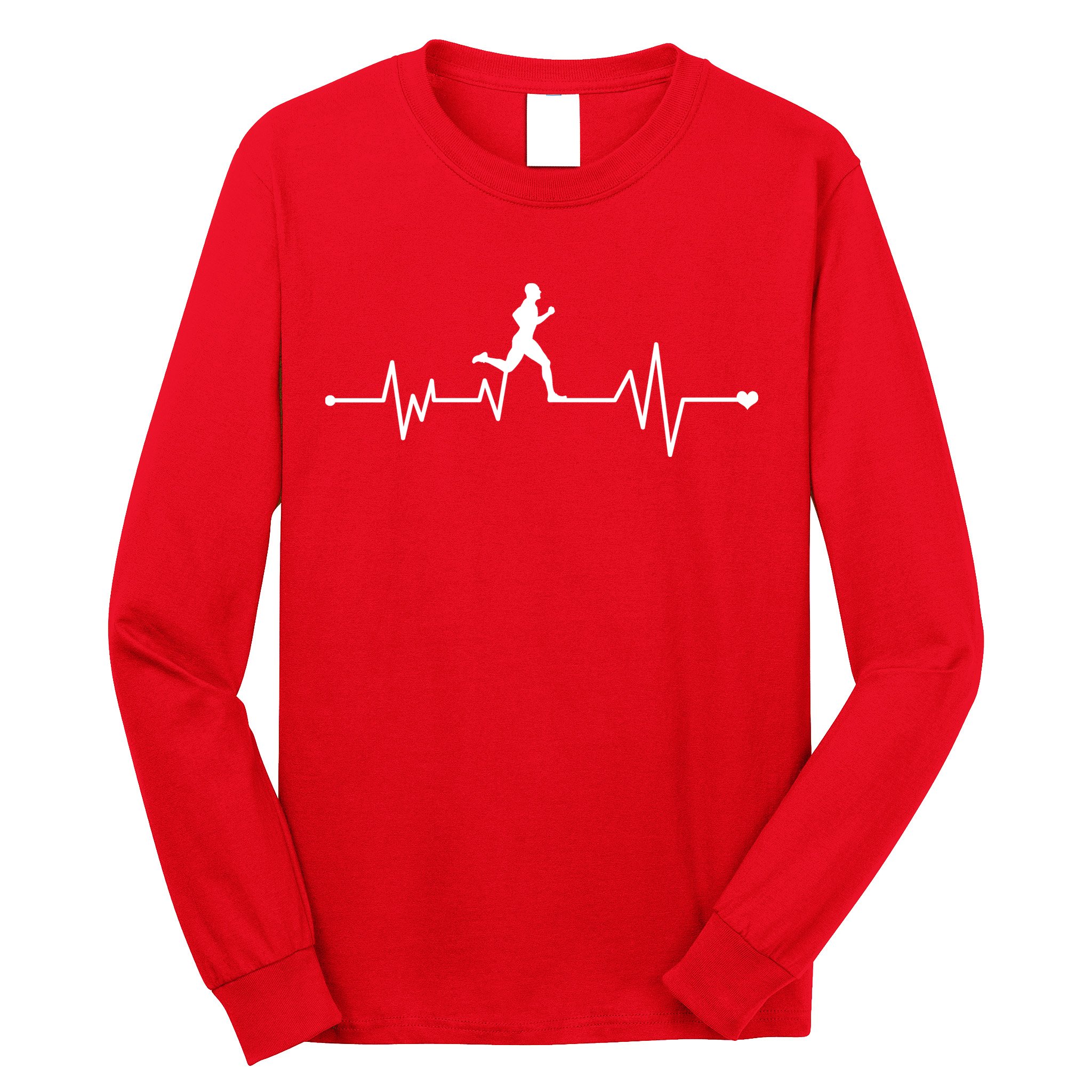 Runner Heartbeat Pulse Long Sleeve Shirt