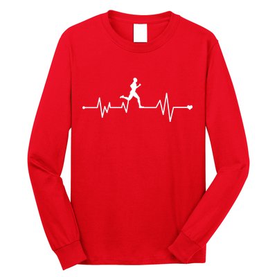 Runner Heartbeat Pulse Long Sleeve Shirt