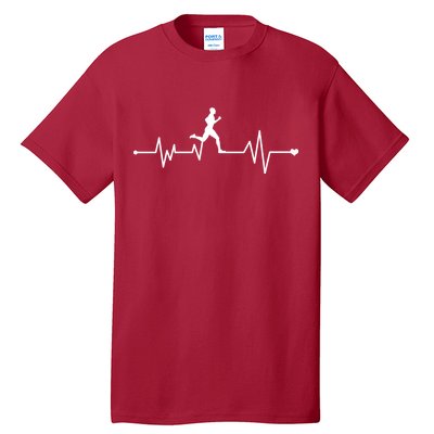 Runner Heartbeat Pulse Tall T-Shirt