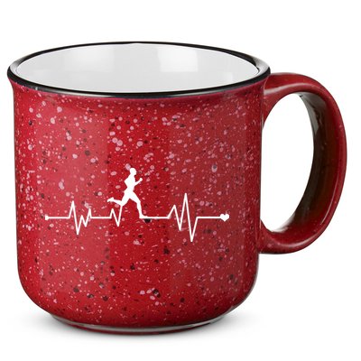 Runner Heartbeat Pulse 15oz Campfire Ceramic Mug
