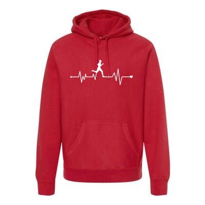 Runner Heartbeat Pulse Premium Hoodie