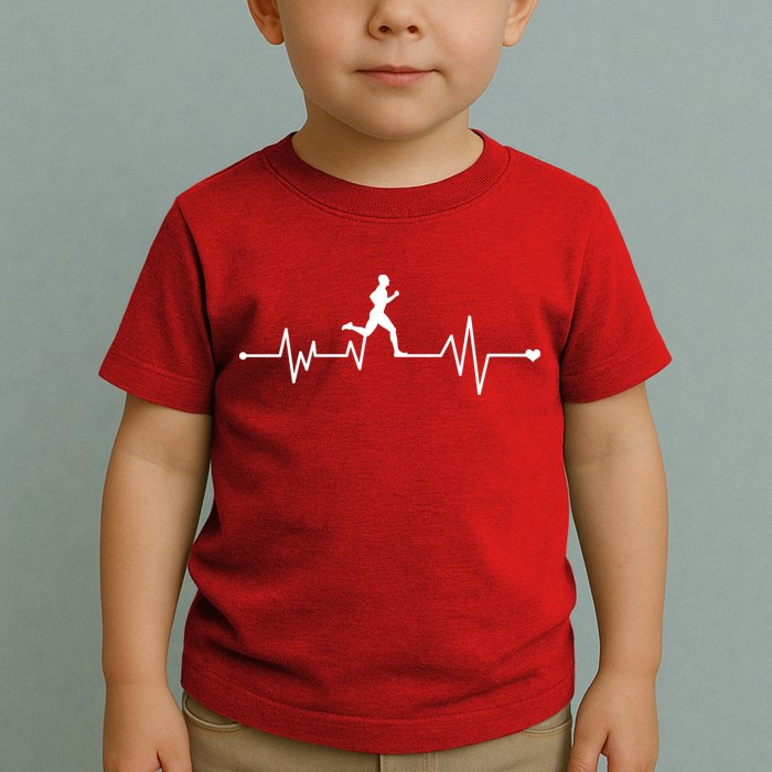 Runner Heartbeat Pulse Toddler T-Shirt