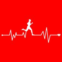 Runner Heartbeat Pulse Womens T-Shirt