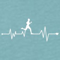 Runner Heartbeat Pulse Sueded Cloud Jersey T-Shirt
