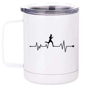 Runner Heartbeat Pulse 12 oz Stainless Steel Tumbler Cup