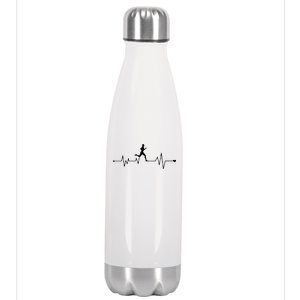 Runner Heartbeat Pulse Stainless Steel Insulated Water Bottle