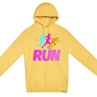 Runners Silhouette Premium Pullover Hoodie