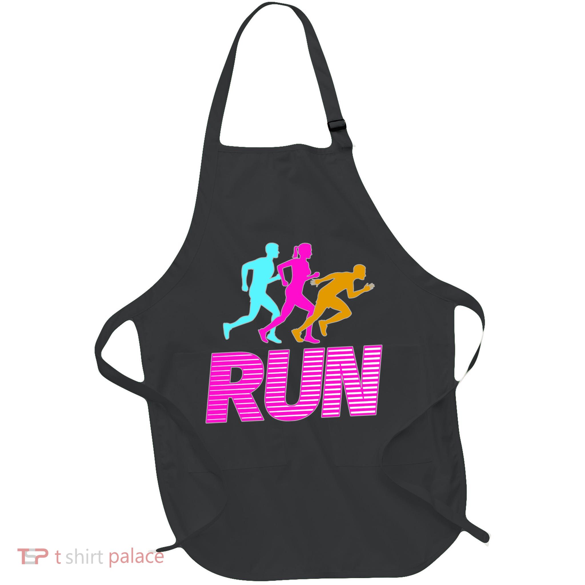 Runners Silhouette Full-Length Apron With Pockets