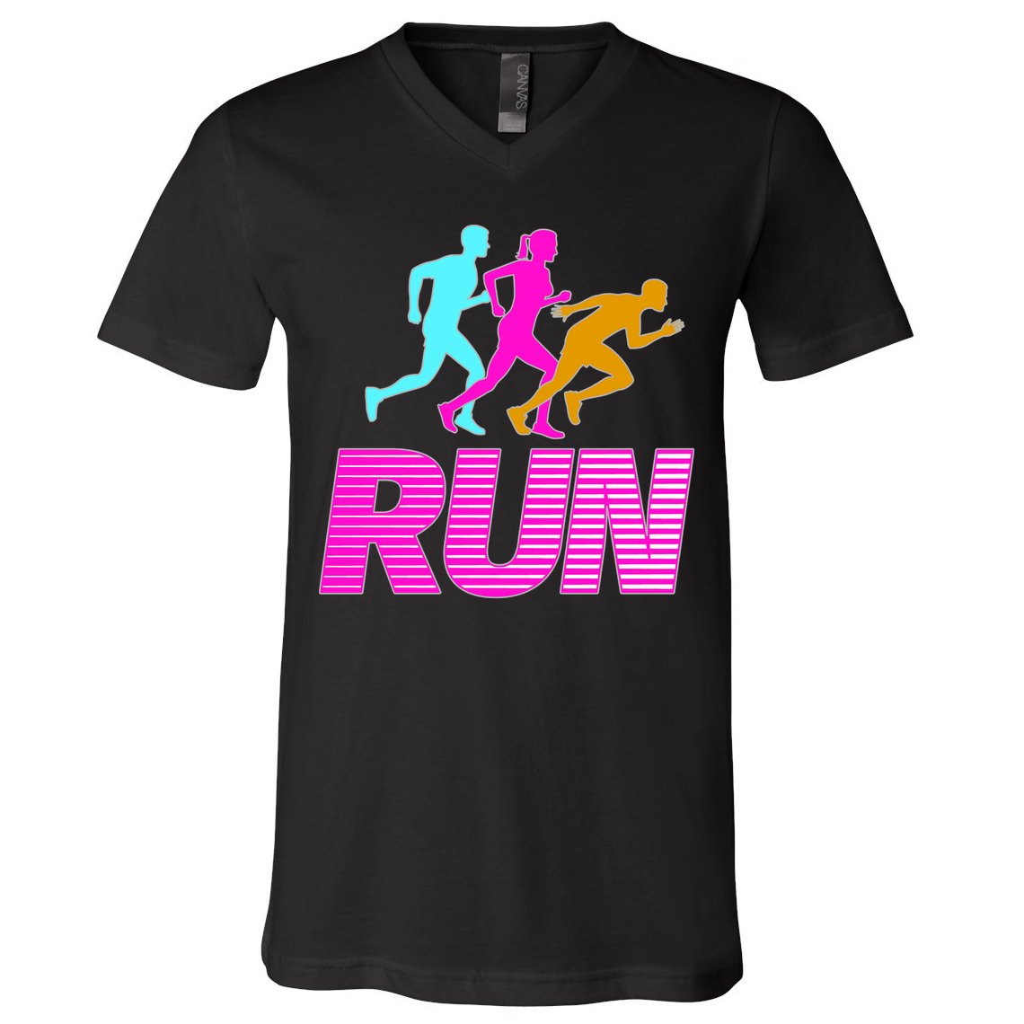 Runners Silhouette V-Neck T-Shirt