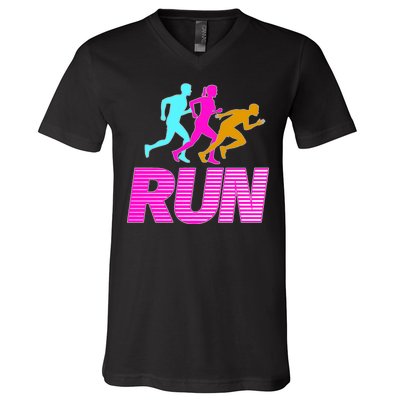 Runners Silhouette V-Neck T-Shirt