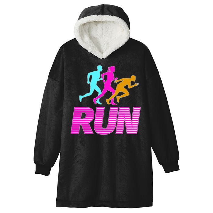 Runners Silhouette Hooded Wearable Blanket