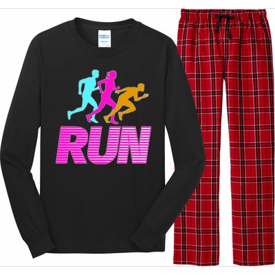 Runners Silhouette Long Sleeve Pajama Set