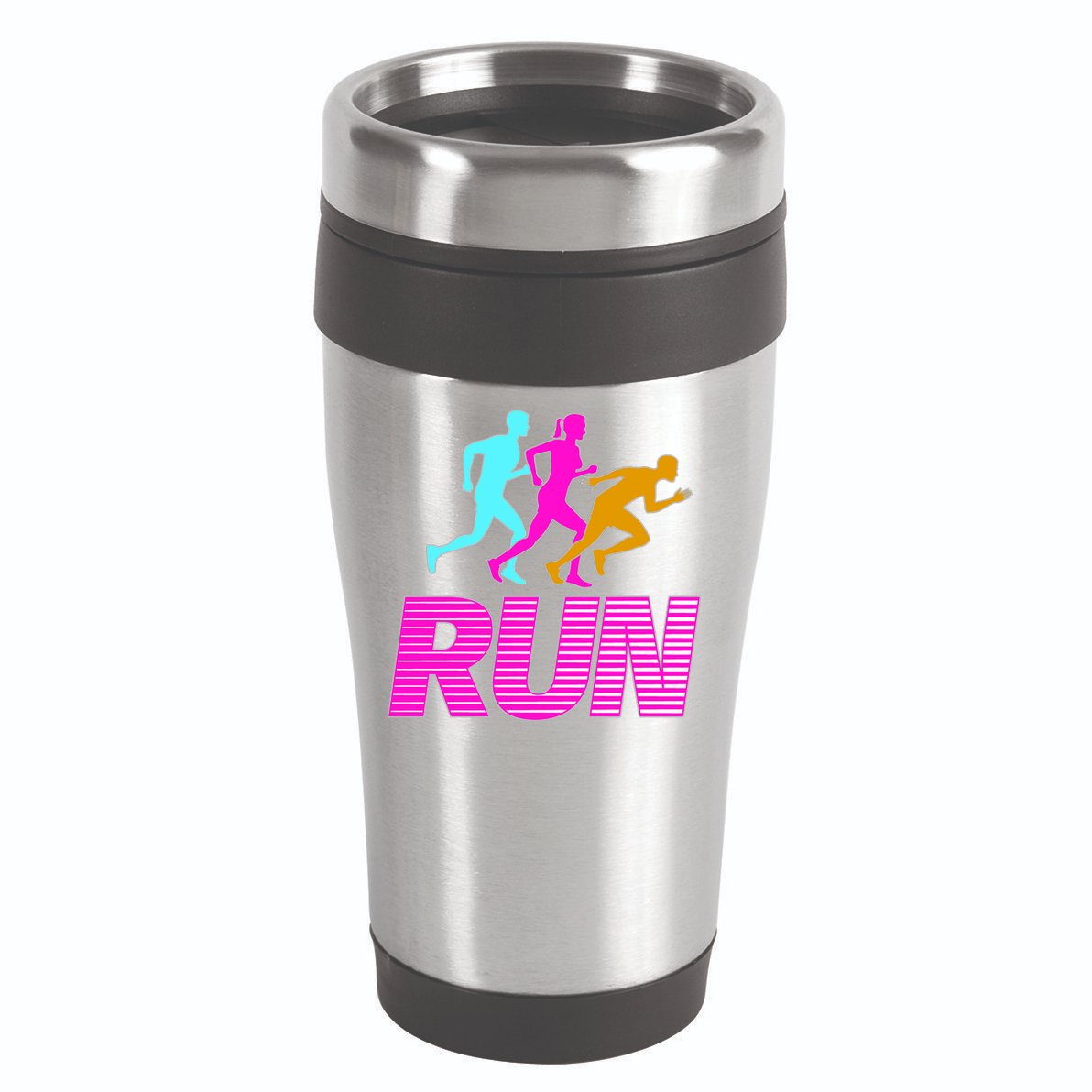 Runners Silhouette 16oz Travel Tumbler