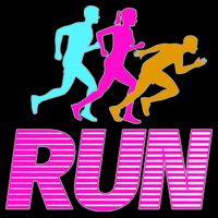 Runners Silhouette Poster
