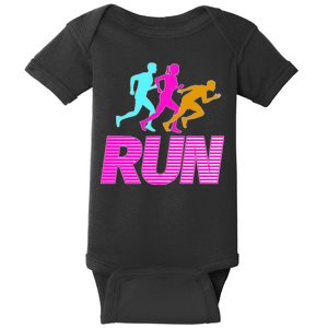 Runners Silhouette Baby Bodysuit