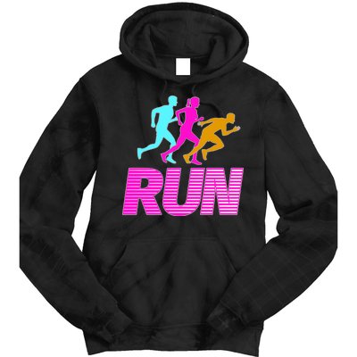 Runners Silhouette Tie Dye Hoodie