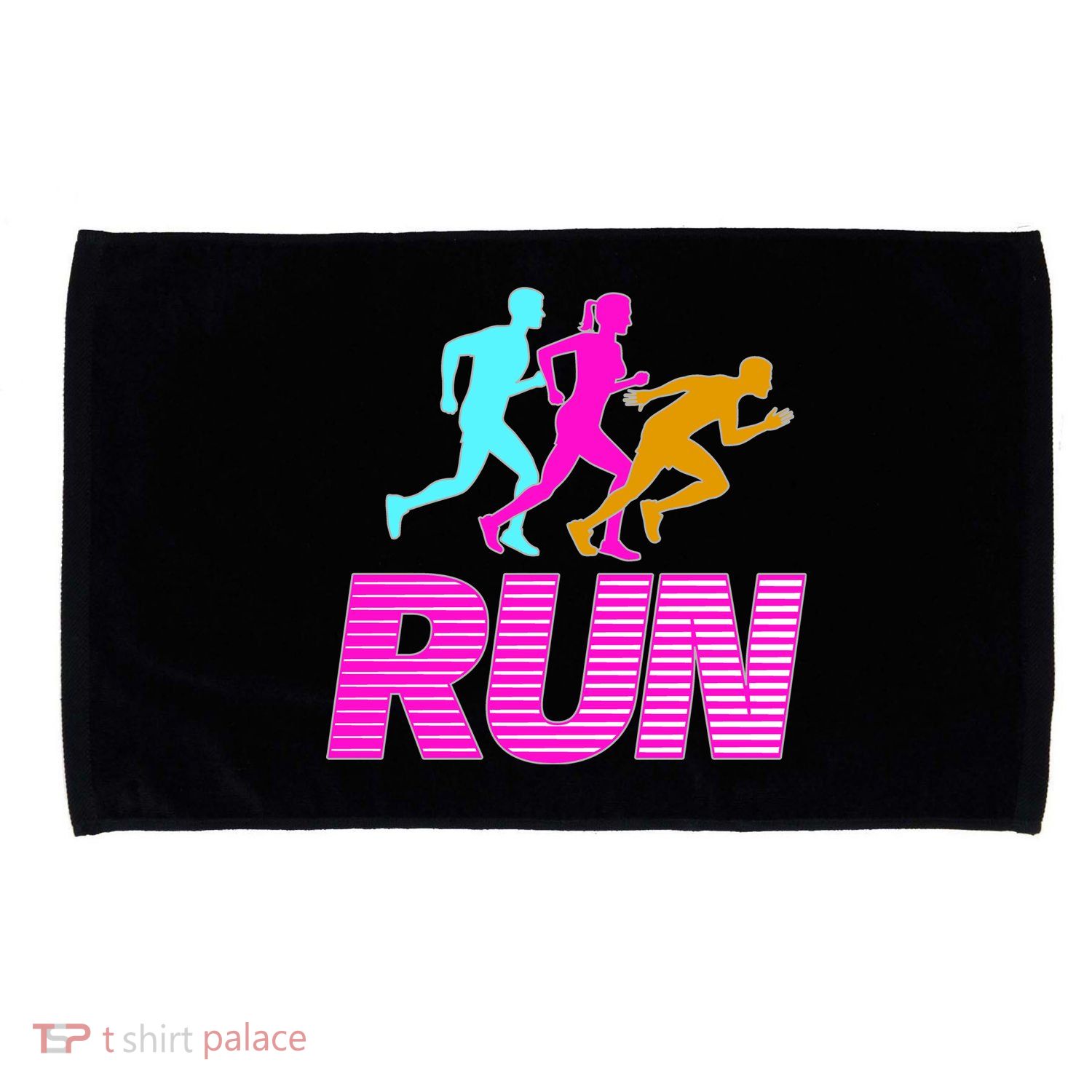 Runners Silhouette Microfiber Hand Towel