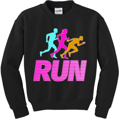 Runners Silhouette Kids Sweatshirt