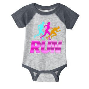 Runners Silhouette Infant Baby Jersey Bodysuit