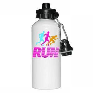 Runners Silhouette Aluminum Water Bottle 