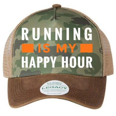 Running Is My Happy Hour Legacy Tie Dye Trucker Hat
